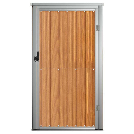 Vidaxl Garden Shed 88x89x161 cm ocynkowana stalowa brąz