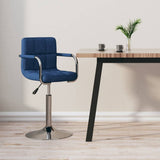 Vidaxl barkruk stof blauw