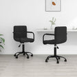 Vidaxl eetkamerstoelen draaibaar 2 st fluweel zwart
