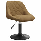 Vidaxl draa stoelen 2 st kunstleer bruin 46 x 44 x 77,5 cm