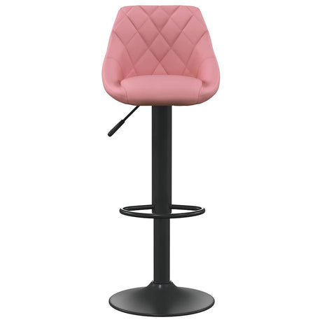 Vidaxl barkruk fluweel roze