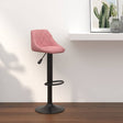 Vidaxl barkruk fluweel roze