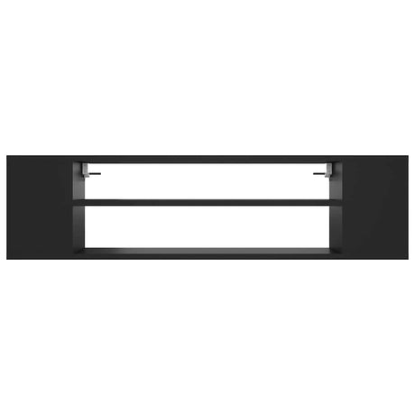 Vidaxl tv-hangmeubel 100x30x26,5 cm bewerkt hout zwart