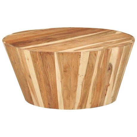 Vidaxl salontafel ø65x31 cm massief acaciahout