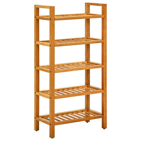 Stojak na buty vidaxl z 5 półkami 50 x 27x100 cm stały dąb