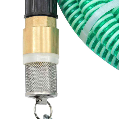 Wąż ssania vidaxl z mosiężnymi sprzężeniami 1.1 '' 15 m PVC zielony