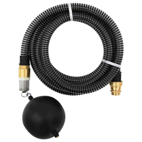 Wąż ssący Vidaxl ze złączami mosiężnymi 1,1'' 7 m PVC, czarny