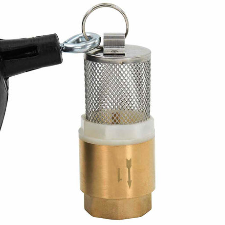 Wąż ssania vidaxl z mosiężnymi sprzężeniami 1.1 '' 15 m PVC czarny