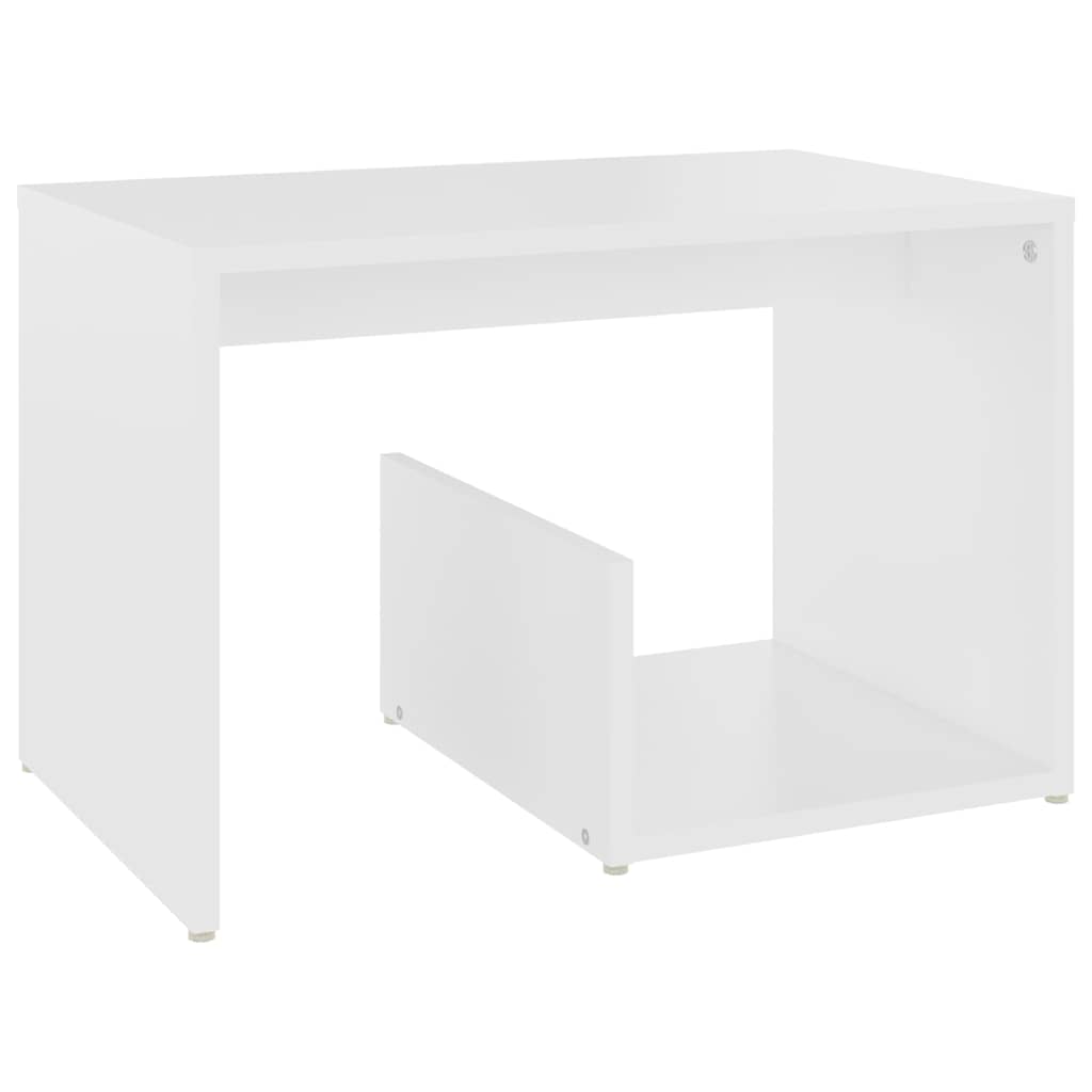 Vidaxl bijzettafel 59x36x38 cm bewerkt hout wit