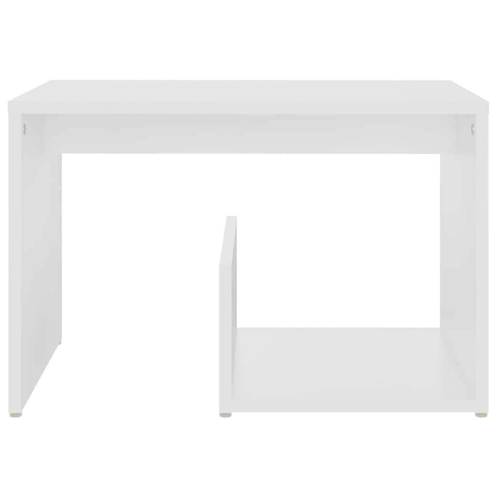 Vidaxl bijzettafel 59x36x38 cm bewerkt hout wit