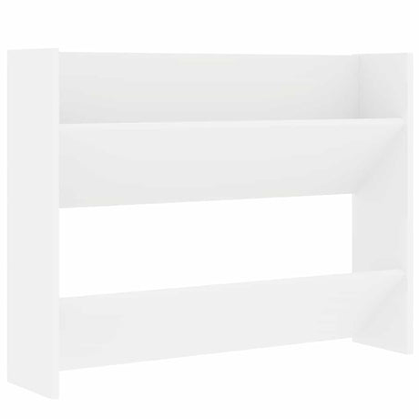 Vidaxl Wall Shoe Szaflet 80x18x60 cm Właściwą drewnianą białą