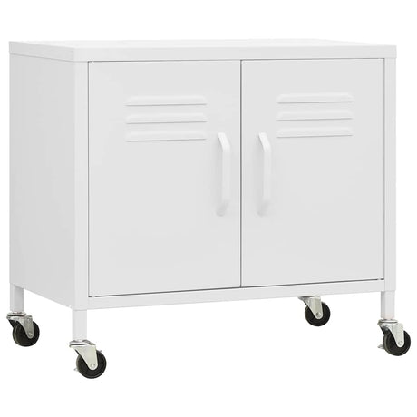 Vidaxl opbergkast 60x35x56 cm staal wit