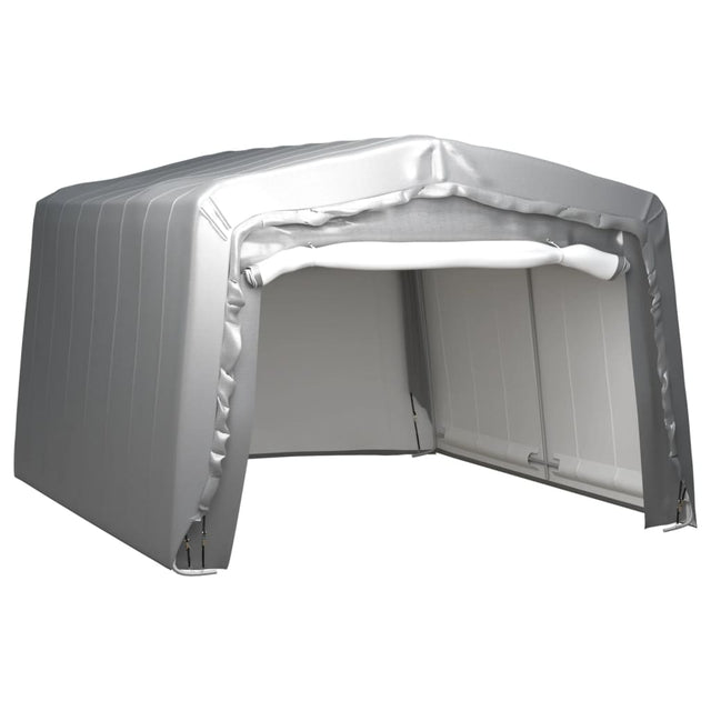 VidaXL Namiot magazynowy 370x370 cm, stalowoszary