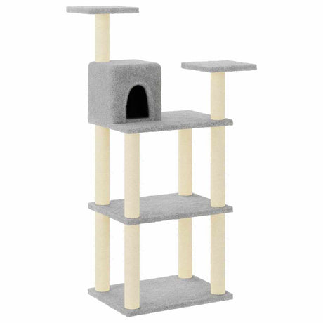Vidaxl Cat Scrating Post z Sisal Scrating Posts 118,5 cm jasnoszary