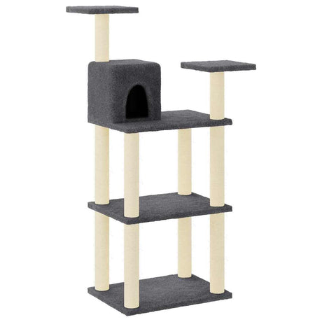 Vidaxl Cat Scrating Post z Sisal Scrating Posts 118,5 cm ciemnoszary