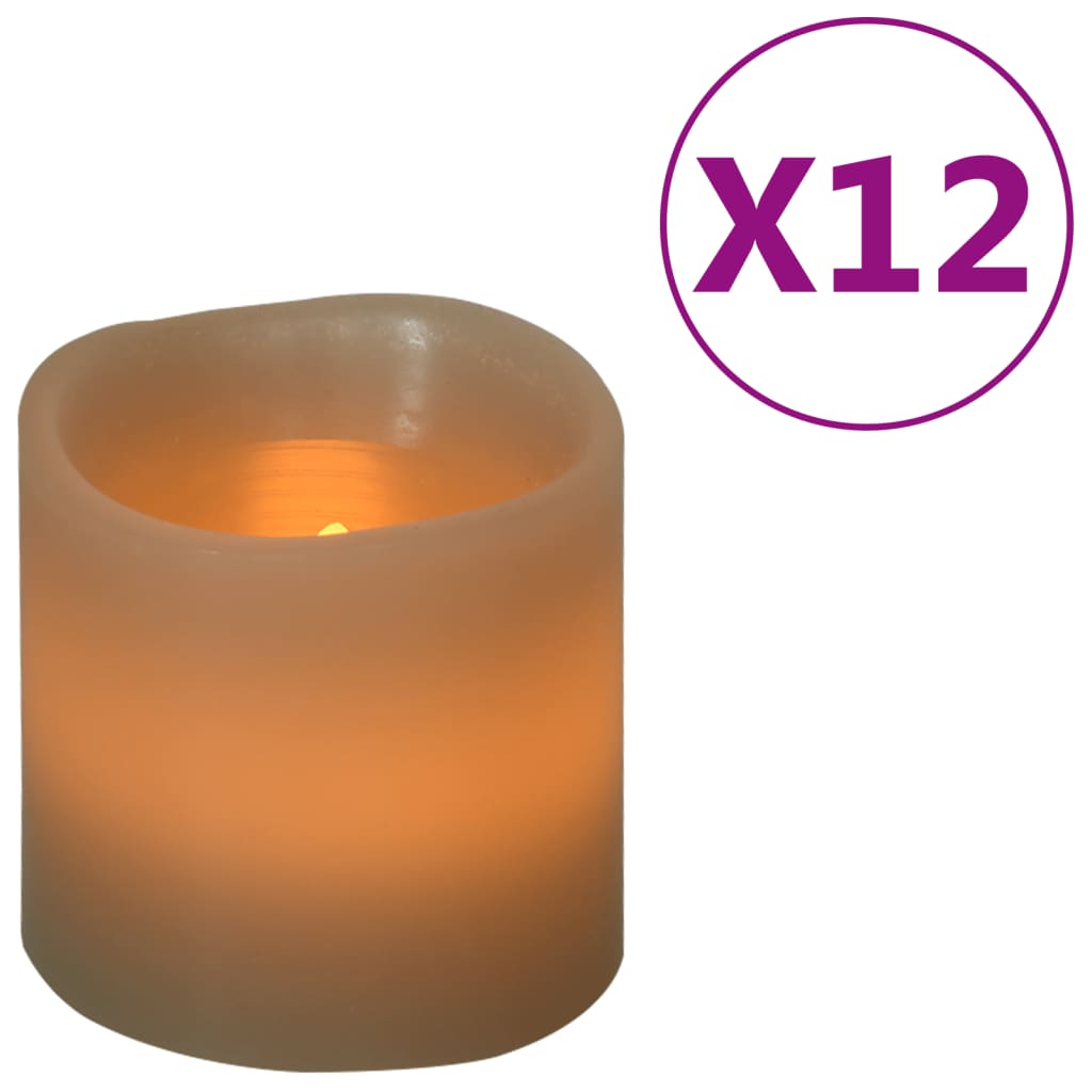 Vidaxl Candles 12 ST LED LED WŁOSKA BIAŁA