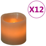 Vidaxl Candles 12 ST LED LED WŁOSKA BIAŁA