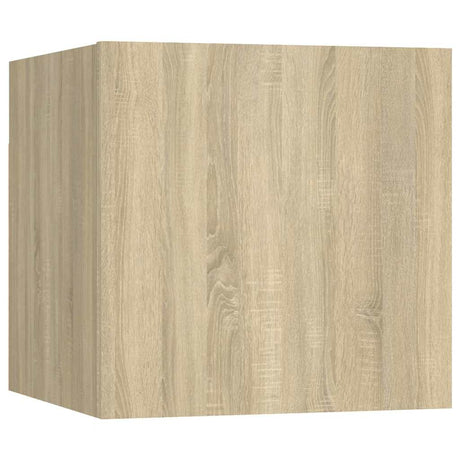 Vidaxl nachtkastje 30,5x30x30 cm bewerkt hout sonoma eikenkleurig