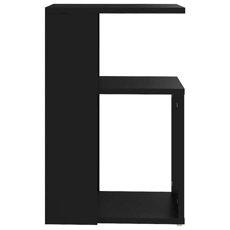Vidaxl bijzettafel 36x30x56 cm bewerkt hout zwart