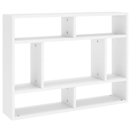 Vidaxl wandschap 75x16x55 cm bewerkt hout wit