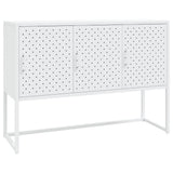 Vidaxl dressoir 105x35x75 cm staal wit