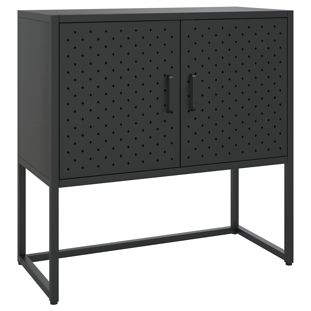 Vidaxl dressoir 75x35x75 cm staal zwart