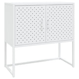 Vidaxl dressoir 75x35x75 cm staal wit