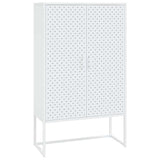 Vidaxl hoge kast 80x35x135 cm staal wit