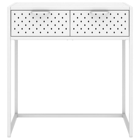Vidaxl wandtafel 72x35x75 cm staal wit