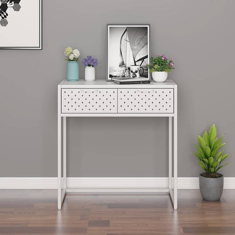 Vidaxl wandtafel 72x35x75 cm staal wit