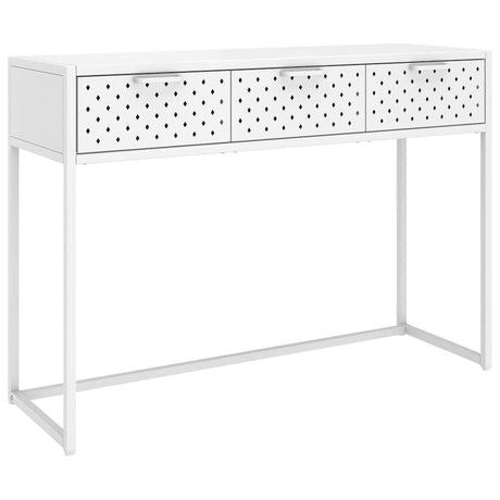 Vidaxl wandtafel 106x35x75 cm staal wit
