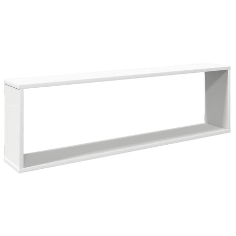 Vidaxl wandschappen kubus 2 st 100x15x30 cm bewerkt hout wit