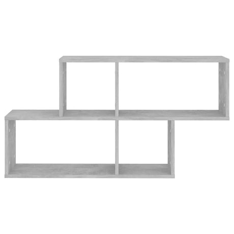 Vidaxl wandschap 100x18x53 cm bewerkt hout betongrijs