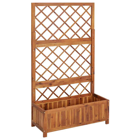 Sadzarka vidaxl podwyższona z LOT 85X38X150 CM Solid Acacia Wood