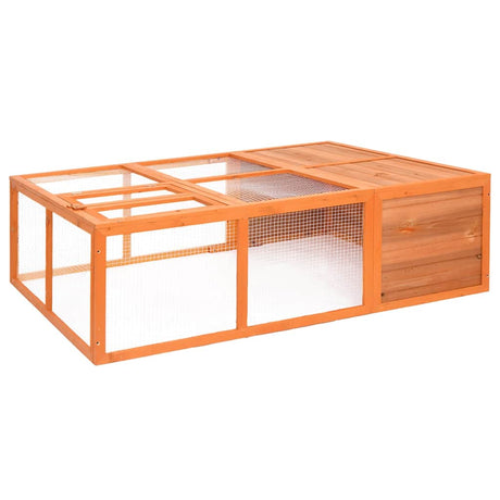 Vidaxl Animal Loft na zewnątrz 150x100x50 cm z litego sosnowego drewna
