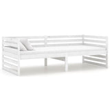 Vidaxl bedbank massief grenenhout wit 90x200 cm