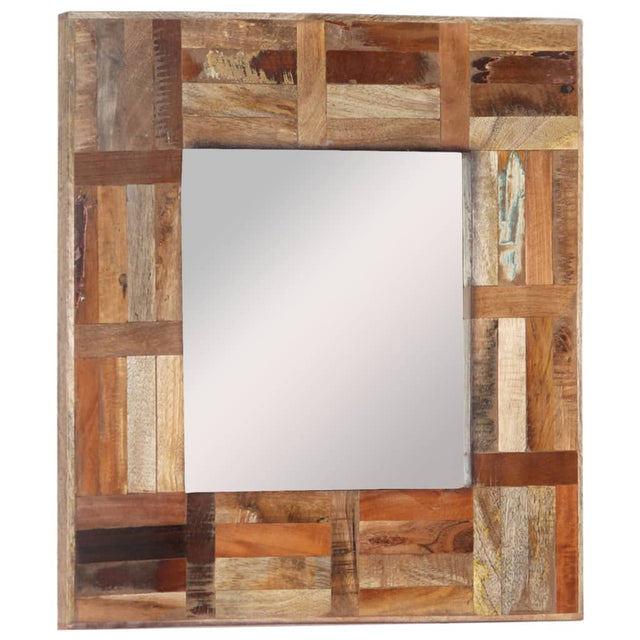 Vidaxl Wall Mirror 50x50 cm Solid Recycled Wood
