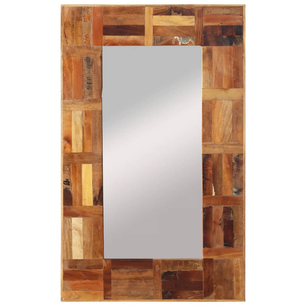Vidaxl Wall Mirror 50x80 cm Solid Recycled Wood