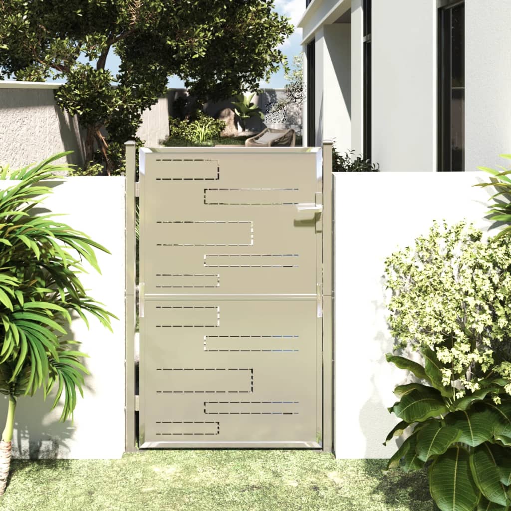 Vidaxl Garden Gate 100x150 cm stal nierdzewna