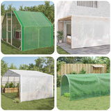 Plandeki Vidaxx 2 szt. leno 260 g m² 4x10 m biały