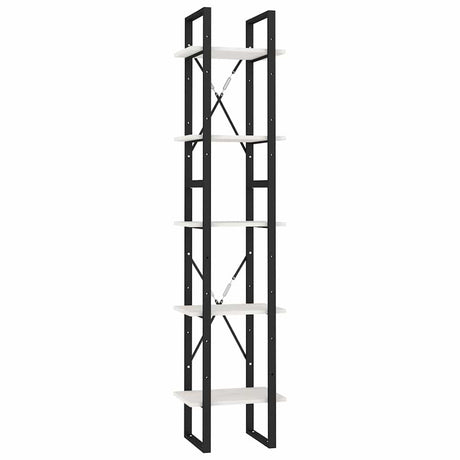 Vidaxl boekenkast met 5 schappen 40x30x175 cm grenenhout wit