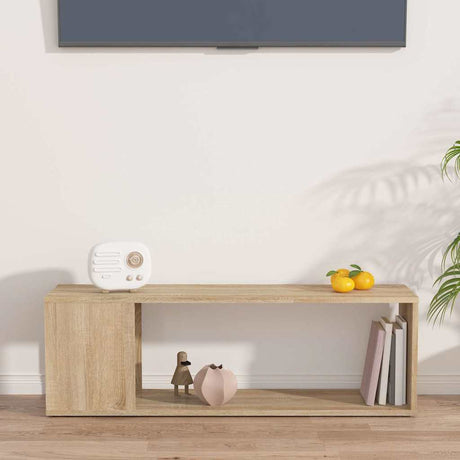 Vidaxl tv-meubel 100x24x32 cm bewerkt hout sonoma eikenkleurig