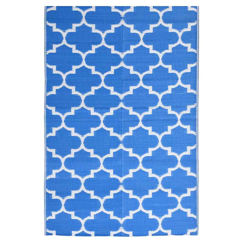 Vidaxl zewnętrzny dywan Aakil 190x290 cm Polipropen Blue