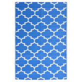 Vidaxl zewnętrzny dywan Aakil 190x290 cm Polipropen Blue