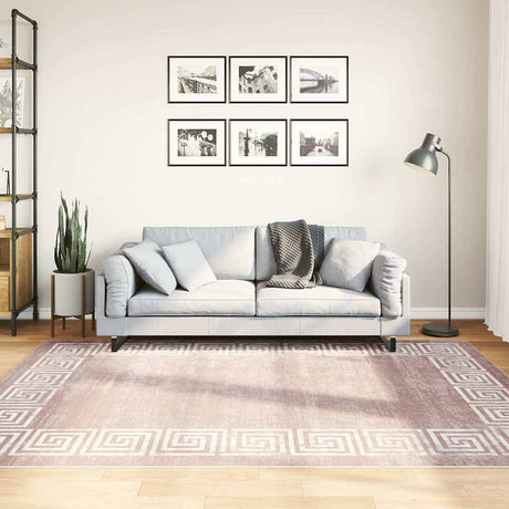 VIDAXL DYGLAMALNE PLAMOWE ANTIP SLIP 160X230 CM BEIGE