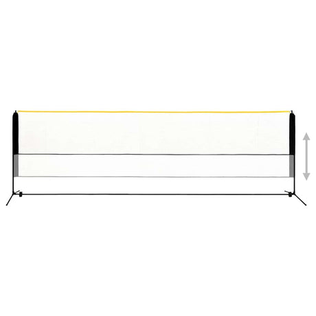 VIDAXL BadMintonNet Regulowany 500x103x94-158 cm Metal