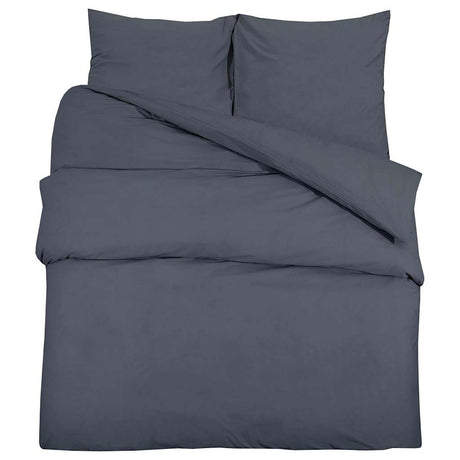 Vidaxl Duvet Overlay Ustaw lekki antracyt mikrofibry 220x240 cm