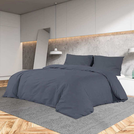 Vidaxl Duvet Overlay Ustaw lekki antracyt mikrofibry 220x240 cm
