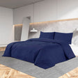 Vidaxl Duvet Crossing Set 220x240 cm Microfibre Blue Blue