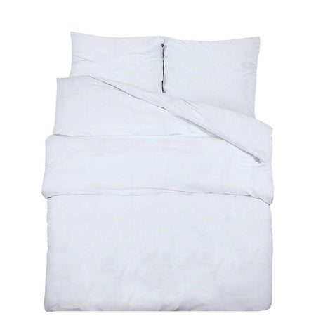 Vidaxl Duvet Crossing Zestaw lekki 135x200 cm Microfibre White